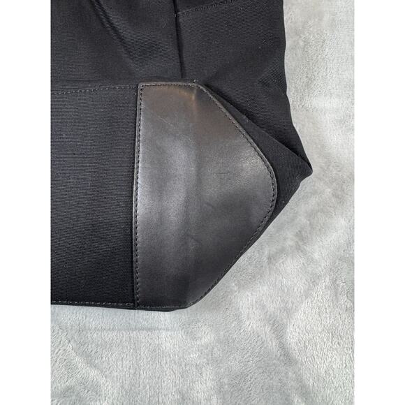 CUYANA Classic Weekender Black Canvas Black Leather Handle Strap Duffle Bag EUC - Picture 7 of 16